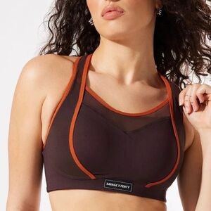 Savage X Fenty Black & Orange Sports Bra